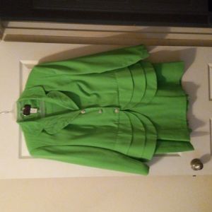 Ashro Women's Lime Green 2 Pc Suit, Size 22W